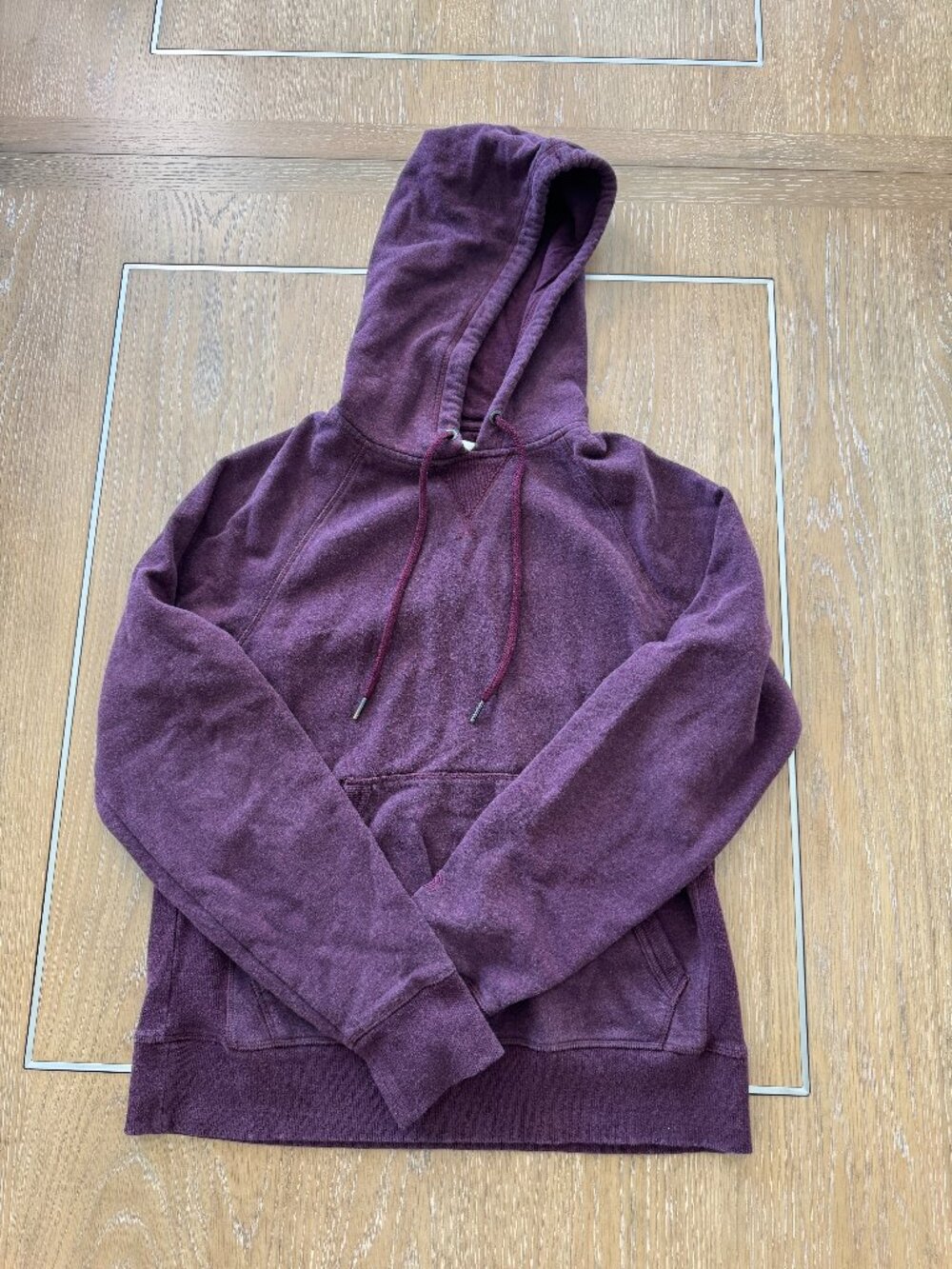 Champion Hoodie Hooded Purple Unisex Medium Pullover With Kangaroo Pocket
